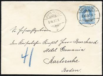 Thumb-1: 93A - 1906, papier blanc, 13 dents, filigrane