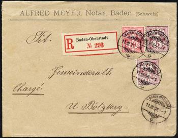 Briefmarken: 60B+61B - 1894 Faserpapier, KZ B