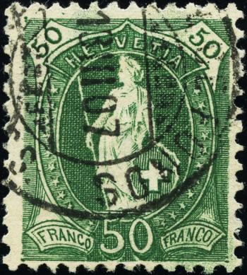 Briefmarken: 90C - 1907 Faserpapier, 14 Zähne, WZ