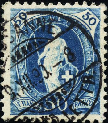 Briefmarken: 70A - 1882 weisses Papier, 14 Zähne, KZ A