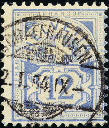 Briefmarken: 56 - 1882 weisses Papier, KZ A