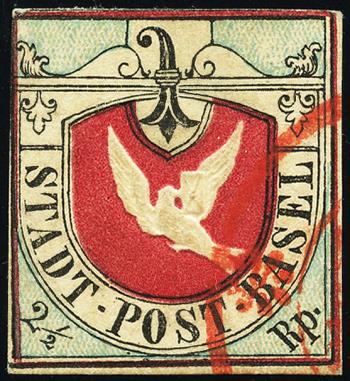 Briefmarken: 8 - 1847 Kanton Basel