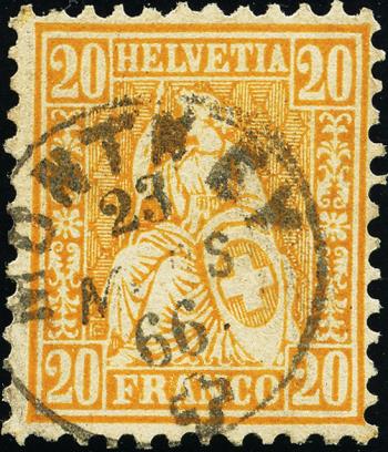Briefmarken: 32 - 1863 Weisses Papier