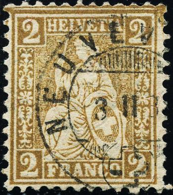 Briefmarken: 44 - 1881 Faserpapier