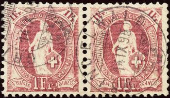Stamps: 71C - 1891 white paper, 13 teeth, KZ A