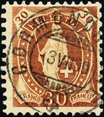 Thumb-1: 68D - 1895, weisses Papier, 13 Zähne, KZ B