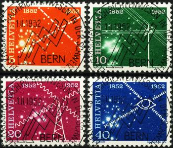 Thumb-1: 309-312 - 1952, 100 anni di comunicazioni elettriche in Svizzera