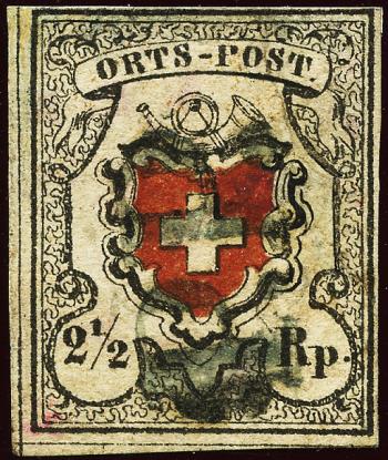 Thumb-1: 13I - 1850, Ortspost mit Kreuzeinfassung