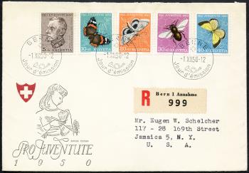 Thumb-1: J133-J137 - 1950, Portrait de T. Sprecher von Bernegg et photos d'insectes