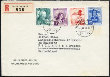 Thumb-1: J85-J88 - 1938, Bildnis S. Gessners und Schweizer Frauentrachten