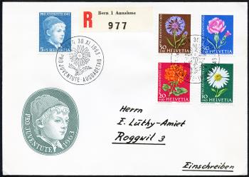 Briefmarken: J200L-J204L - 1963 Knabenbildnis, Wiesen- und Gartenblumen