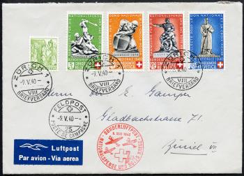 Thumb-1: SF40.2a - 9. Mai 1940, Mail flights for the National Donation and the Red Cross