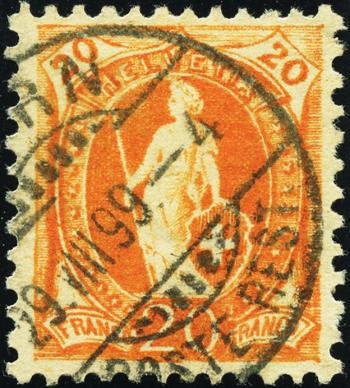 Thumb-1: 66D.1.27 - 1895, weisses Papier, 13 Zähne, KZ B