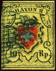 Francobolli: 16II - 1850 Rayon II, senza frontiera