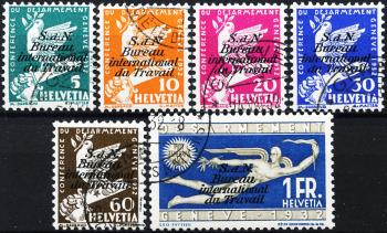 Briefmarken: BIT32-BIT37 - 1932 Gedenkmarken zur Abrüstungskonferenz in Genf