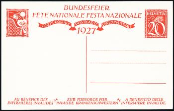 Briefmarken: BK45I - 1927 Knabe mit Fahne