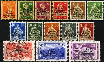 Stamps: BIT1-BIT14 - 1923 Various representations