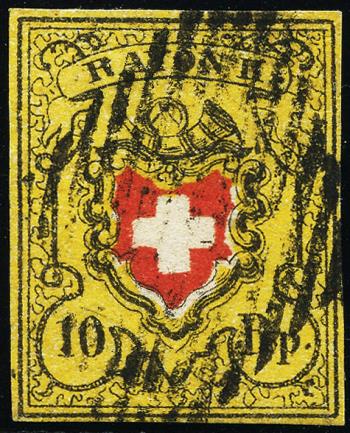 Briefmarken: 16II-T26 E-RU - 1850 Rayon II ohne Kreuzeinfassung