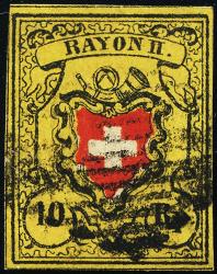 Stamps: 16II.1.09-T8 B-RO - 1850 Rayon II, without cross border