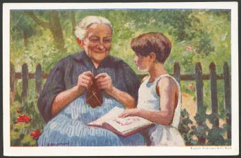 Thumb-2: BK47l - 1928, Grossmutter mit Mädchen