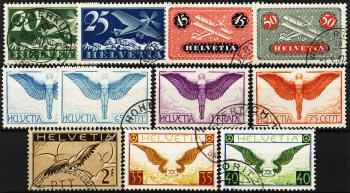 Stamps: F4z-F15z,11za - 1933-1937 Various illustrations, edition on fluted paper