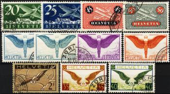Stamps: F4z-F15z,11za - 1933-1937 Various illustrations, edition on fluted paper