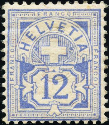 Francobolli: 62A - 1882 Carta in fibra, KZ A