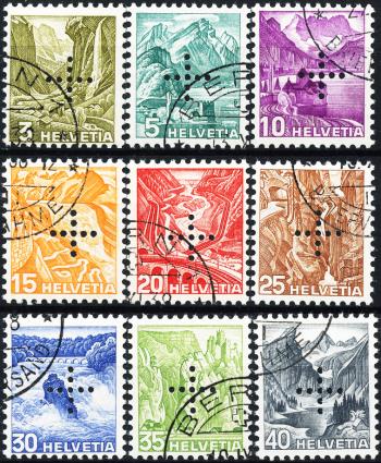 Stamps: BV19y-BV27y - 1936 Landscape pictures, intaglio printing, smooth paper