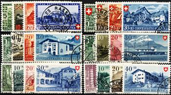 Stamps: B22-B45 - 1944-1949 Work and Swiss house