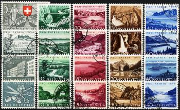 Briefmarken: B61-B80 - 1953-1956 Seen und Wasserläufe