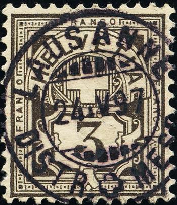 Stamps: 59B - 1894 Fiber paper, concentration camp B