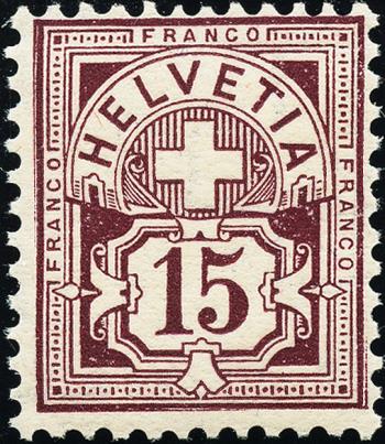 Briefmarken: 85a - 1906 Faserpapier mit WZ