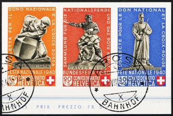 Briefmarken: Z32 - 1940 aus dem Bundesfeierblock I
