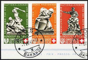 Briefmarken: Z31 - 1940 aus dem Bundesfeierblock I