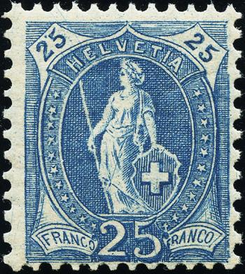 Briefmarken: 87A - 1905 weisses Papier, 13 Zähne, WZ