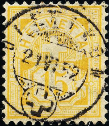 Briefmarken: 57 - 1882 weisses Papier, KZ A