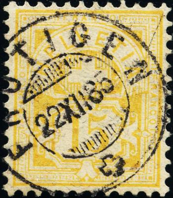 Francobolli: 63A - 1882 Carta in fibra, KZ A