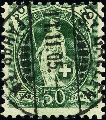 Briefmarken: 74D - 1899 weisses Papier, 13 Zähne, KZ B