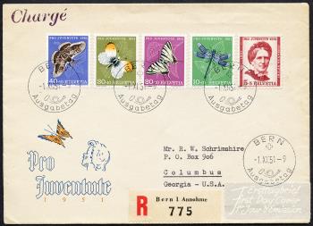 Thumb-1: J138-J142 - 1951, Bildnis J. Spyris und Insektenbilder