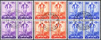Briefmarken: W2-W4 - 1936 Pro Patria Sondermarken, eidgenössische Wehranleihe
