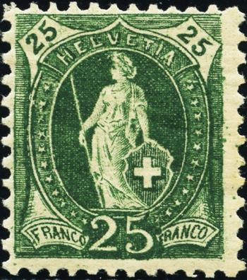 Thumb-1: 67D - 1894, papier blanc, 13 dents, marque de contrôle B