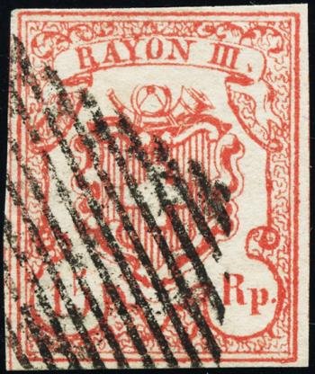 Francobolli: 20-T9 OR-I - 1852 Rayon III con numeri di grande valore