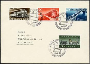 Thumb-1: 277-280 - 1947, 100 years of Swiss railways