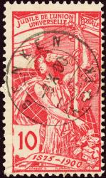 Briefmarken: 78.1.18 - 1900 25 Jahre Weltpostverein