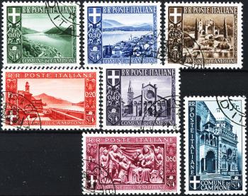 Briefmarken: C6-C12 - 1944 Landschaften und Kunstwerke