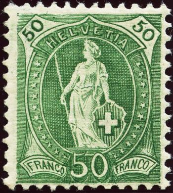 Thumb-1: 90C - 1907, papier blanc, 14 dents, filigrane