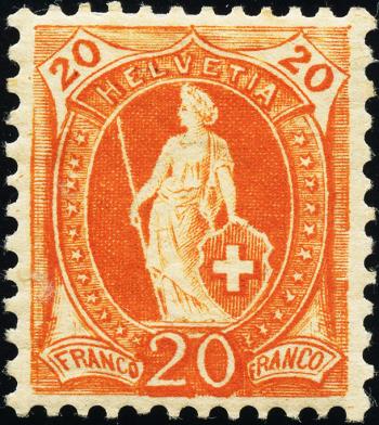 Thumb-1: 66D - 1895, weisses Papier, 13 Zähne, Kontrollzeichen B