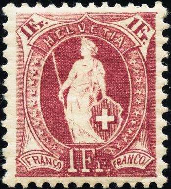 Thumb-1: 71D - 1895, papier blanc, 13 dents, marque de contrôle B