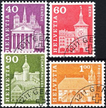 Thumb-1: 362RLM-369RLM - 1964, Postal history motifs and architectural monuments, fluorescent paper, violet grain