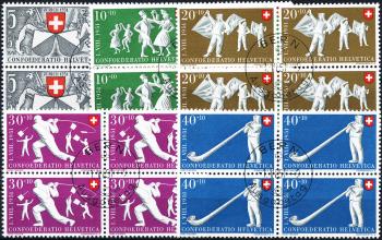 Stamps: B51-B55 - 1951 Zurich 600 years in the Confederation and folk games